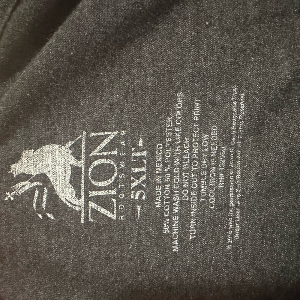 Zion Rootswear Johnny Cash Graphic Tee - Gray - Picture 4 of 4
